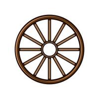 Filatura ruota antico cartone animato illustrazione vettore