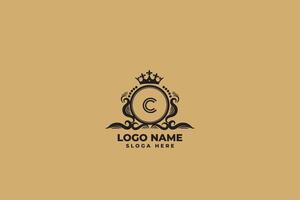 lusso lettera c logo design vettore