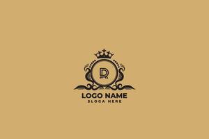 lusso lettera d logo design vettore