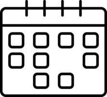 icona della linea di pianificazione vettore