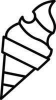 icona linea gelato vettore