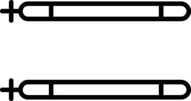bastoni linea icona vettore