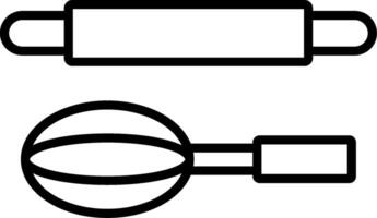 icona della linea di cottura vettore