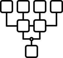struttura linea icona vettore
