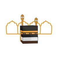illustrazione di kaaba vettore