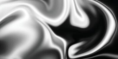 astratto fluente liquido curva linea. argento nero metallico. moderno fluido sfondo. bellissimo marmorizzazione fluidificare. nero e argento sfondo. vettore
