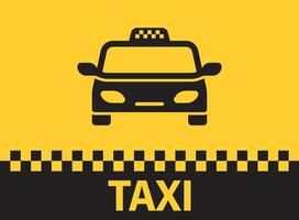 Taxi servizio icona nel piatto stile. taxi illustrazione su isolato sfondo. consegna azienda cartello attività commerciale concetto. vettore