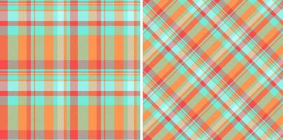 plaid struttura senza soluzione di continuità di dai un'occhiata modello tessuto con un' tessile sfondo tartan . impostato nel novità colori per elegante poncho abiti. vettore