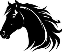 cavallo - minimalista e piatto logo - illustrazione vettore
