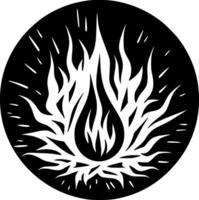 fuoco - minimalista e piatto logo - illustrazione vettore