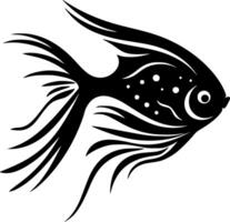 pesce angelo, minimalista e semplice silhouette - illustrazione vettore