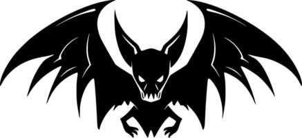 pipistrello, nero e bianca illustrazione vettore