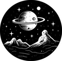 galassia - minimalista e piatto logo - illustrazione vettore