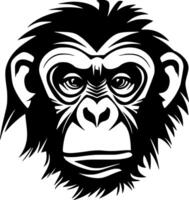 scimpanzé - minimalista e piatto logo - illustrazione vettore
