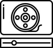 media giocatore schema illustrazione vettore