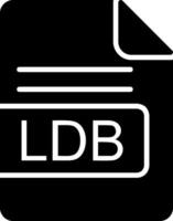 ldb file formato glifo icona vettore