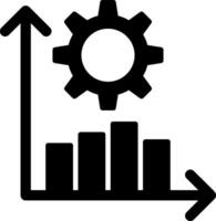 icona del glifo di produttività vettore