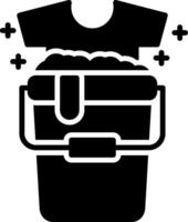 icona del glifo con secchio vettore