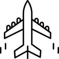 icona della linea aerea vettore