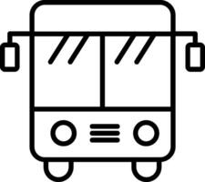 icona della linea di autobus vettore