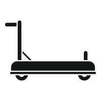 Basso bagaglio carrello icona semplice . Perfetto consegna vettore
