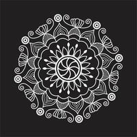 creativo facile cerchio fiore floreale mandala design per gratuito Scarica vettore