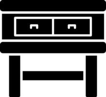 icona del glifo dei cassetti vettore