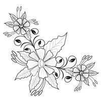 fiore floreale mehndi tatuaggio eps mandala modelli per Scarica vettore