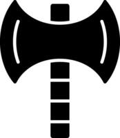 icona del glifo con ascia vettore