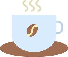 icona piatta tazza di caffè vettore