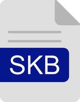 skb file formato piatto icona vettore