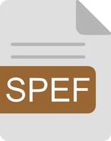 spef file formato piatto icona vettore