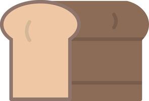 icona piatta del pane vettore