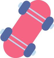 icona piatta skateboard vettore