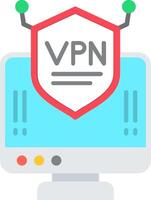 vpn piatto icona vettore