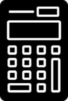 icona del glifo della calcolatrice vettore