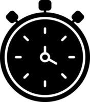 icona del glifo del cronometro vettore
