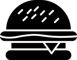 icona del glifo hamburger vettore