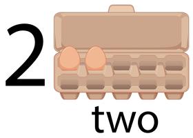 Due uova in età prescolare, scuola, vettore