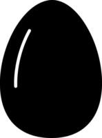 icona del glifo con uovo vettore