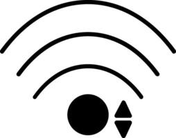 icona del glifo wifi vettore