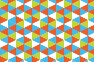 moderno senza soluzione di continuità colorato geometria triangolo modello, colore astratto geometrico sfondo, cuscino multicolore Stampa vettore