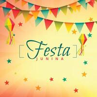 festa junina brasile Festival festa vacanza celebrazione colorato sfondo illustrazione vettore