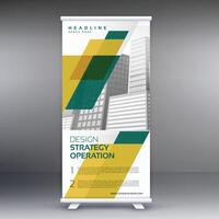 astratto professionale aziendale attività commerciale rotolo su bandiera design illustrazione vettore