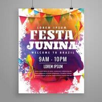 festa junina invito aviatore modello design vettore