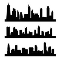 collezione di grattacielo edificio sfondo cattura il maestà di urbano città vettore