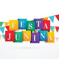 festa junina vacanza sfondo con colorato ghirlande vettore