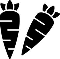 icona del glifo con carote vettore