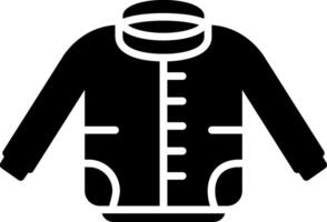 icona del glifo della giacca vettore