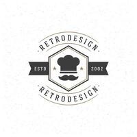 ristorante design elemento nel Vintage ▾ stile per logotipo vettore